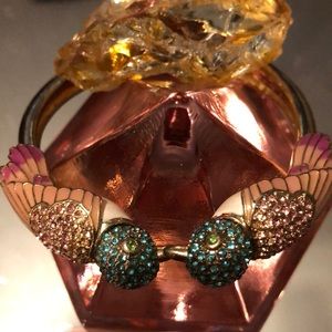 Betsey Johnson crystal whimsy hummingbird bracelet